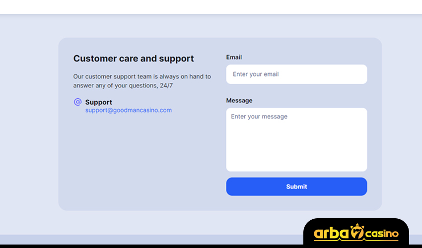 دعم العملاء في جودمان