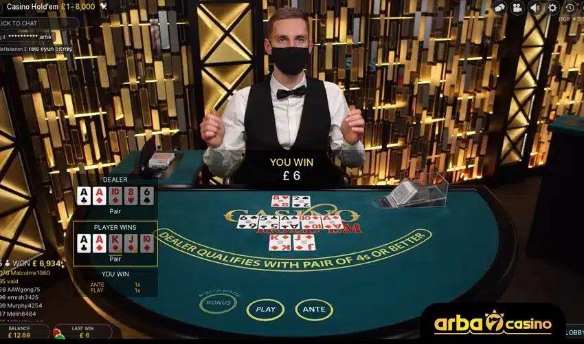 كازينو هولدم كوتشينة في كازينو اون لاين