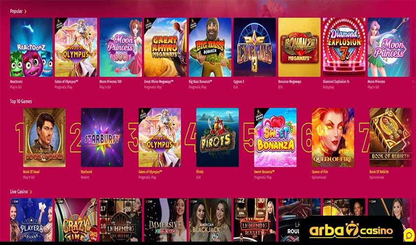 أفضل ألعاب الكازينو