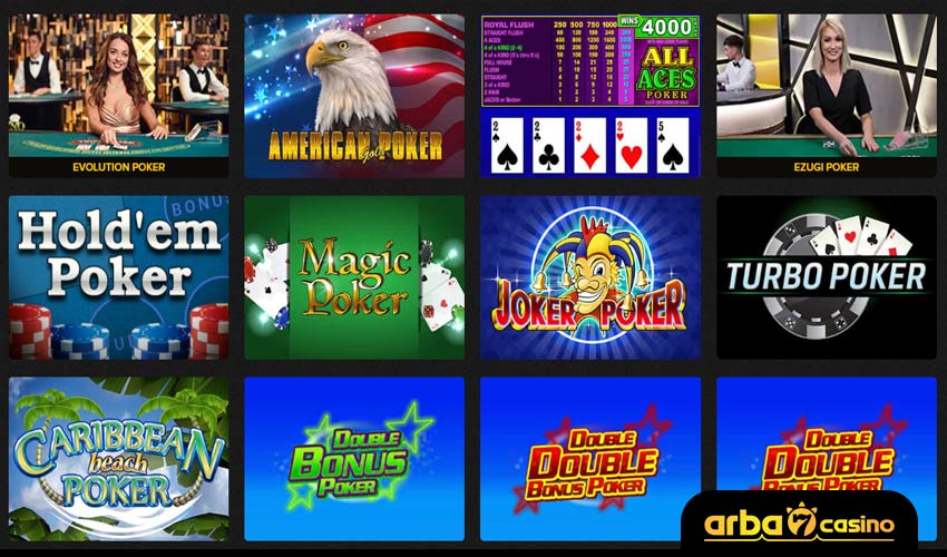 ألعاب البوكر في كازينو اون لاين