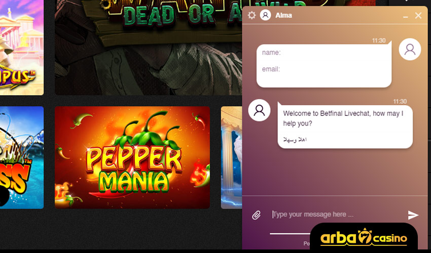 دعم العملاء من أفضل كازينو