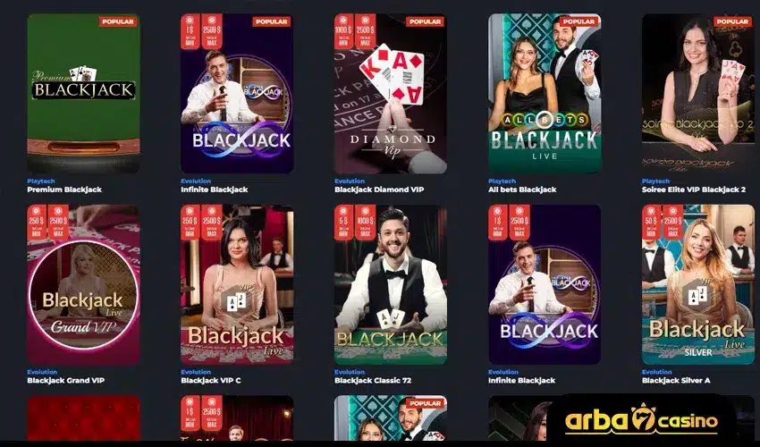 أفضل كازينو للعب البلاك جاك على الإنترنت