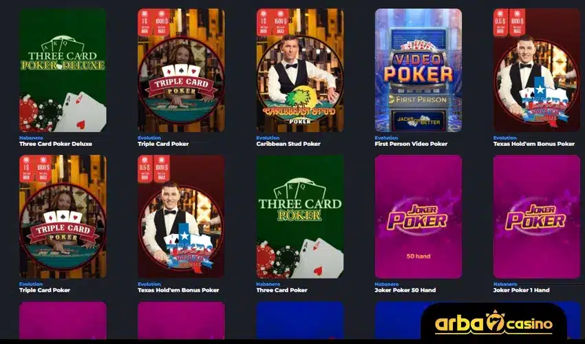 ألعاب البوكر اون لاين Online Poker