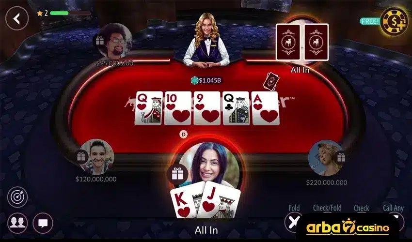 تصنيفات اليد الرئيسية في بوكر تكسس الاحترافيه