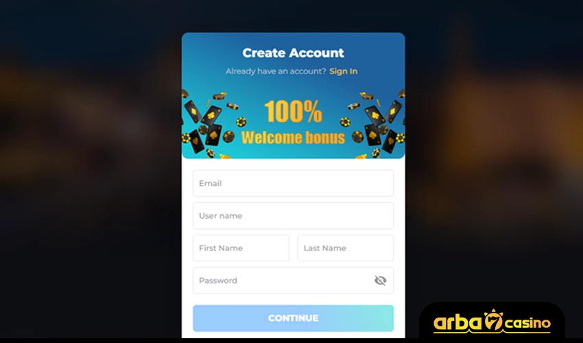 كيفية الاشتراك في موقع كازينو اون لاين