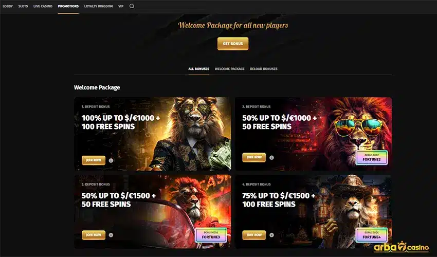 المكافآت والعروض الترويجية في Fortune Play