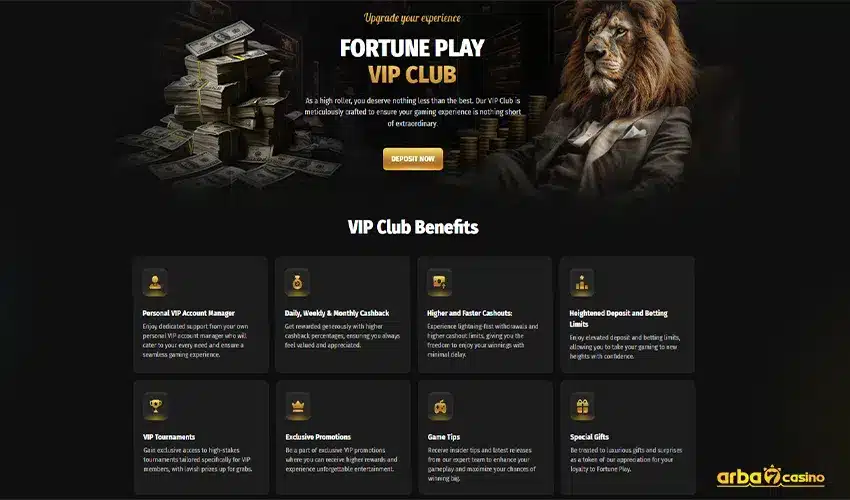 برنامج الولاء وكبار الشخصيات في Fortune Play