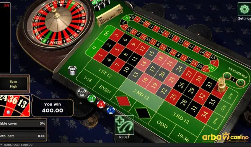 لعبة الروليت الأمريكية في الكازينو المباشر