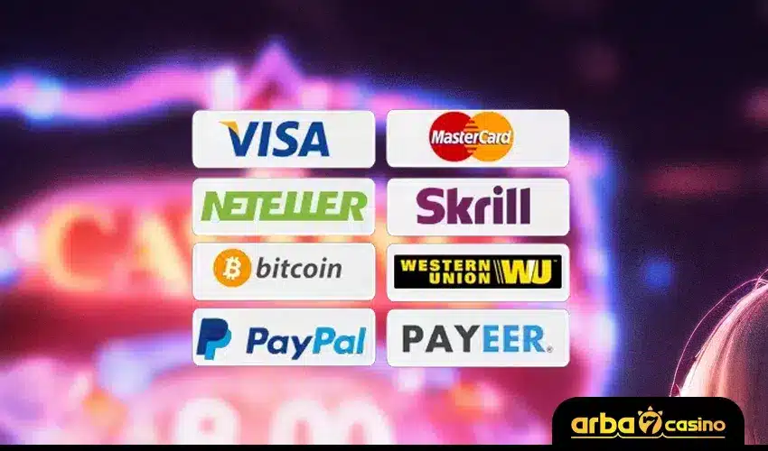 أنواع طرق الدفع في اون لاين كازينو