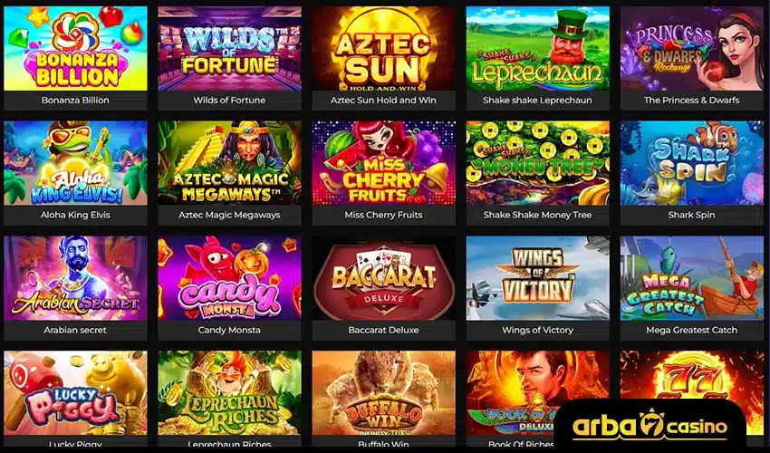 عدد لا نهائي من ألعاب القمار اون لاين