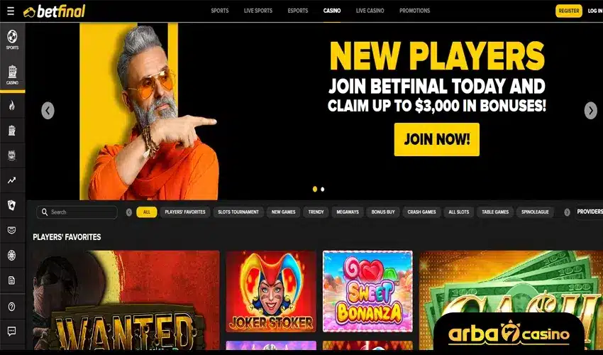 كازينو وموقع betfinal